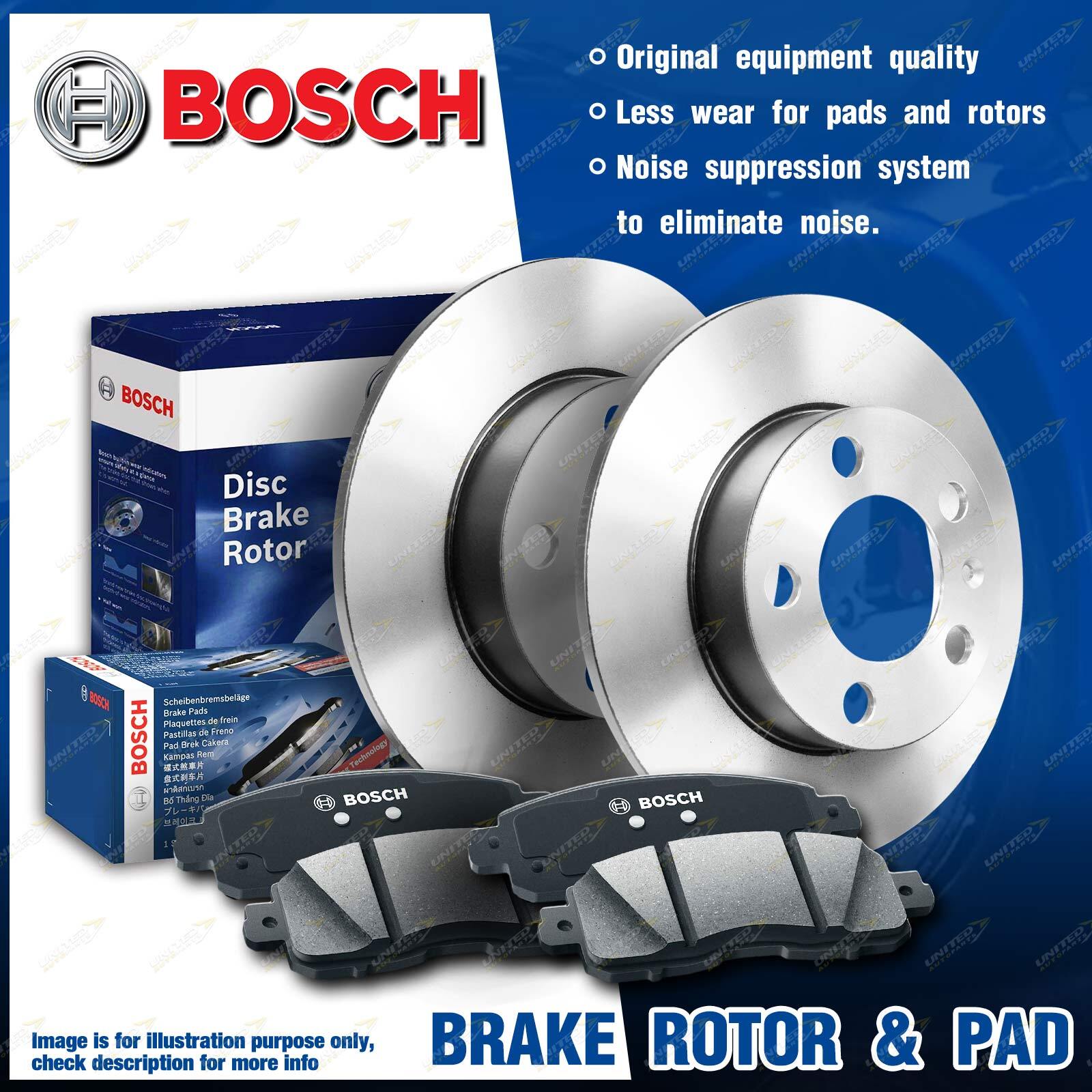 Rear Bosch Disc Brake Rotors Brake Pads for Holden Captiva CG