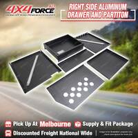 Right Side Aluminum Drawer and Partiton - In Vehicle Storage Solution MEL Stock