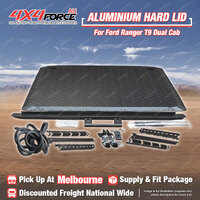 4X4FORCE Heavy Duty Aluminium Hard Lid Cover for Ford Ranger T9 Dual Cab Ute MEL