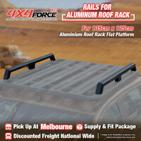 2 pcs 4X4FORCE Rails for 135x125cm Aluminium Roof Rack Flat Platform MEL Stock