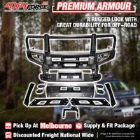 Premium Armor Bumper Bar Bullbar Skid Plate 3 LOOP for Ford Ranger T6 MEL Stock