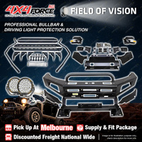 Safari Shield U Loop Bullbar Lights Side Steps for Toyota Hilux Revo 15-On MEL