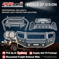 Premium Armor 3 Loop Bullbar Lights Side Steps for Volkswagen Amarok 10-21 SYD