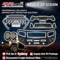 Armor Bullbar Skid Plate LOOP lights Side Steps for Isuzu D-MAX 12-16 SYD Stock