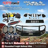 Armor Bullbar Skid Plate LOOP light Winch for Mitsubishi Triton MQ MEL Stock