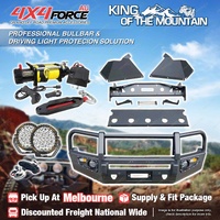 Premium Armor 3 Loop Bullbar Lights Winch for Volkswagen Amarok 2010-2021 MEL