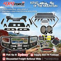 Armor Bullbar 3 LOOP Lights Winch Side Step for Ford Ranger PX T6 SYD Stock