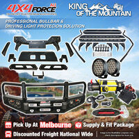 Armor Bullbar 3 LOOP Lights Winch Side Step for Ford Ranger PX T6 MEL Stock