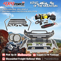 Safari Shield U Loop Bullbar Light Side Steps Winch for Mitsubishi Triton MQ MEL