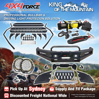 Safari Shield Bullbar Lights Side Steps Winch for Toyota Hilux Vigo 12-15 SYD