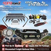 Ultimate Guard No Loop Bullbar Lights Side Steps Winch for Ford Ranger T7 SYD