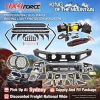 Ultimate Guard No Loop Bullbar Lights Side Steps Winch for Ford Ranger T9 SYD