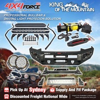 Ultimate Guard No Loop Bullbar Lights Side Steps Winch for Isuzu D-Max 12-16 SYD