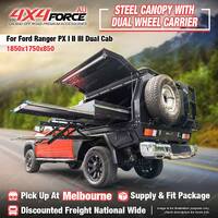 Canopy Dual Wheel Carrier Drop Down Ladder for Ford Ranger PX 1 2 3 Dual Cab MEL