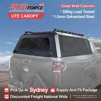 4X4FORCE Ute HD Steel Tub Canopy 200KG Load for Great Wall Cannon Dual Cab SYD