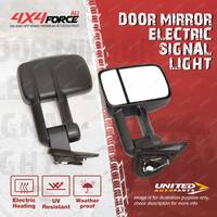 2 x Door Mirror Black Electric Signal Light On Cover for Isuzu D-Max 2020 - On