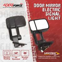 2 x Door Mirror Black Electric Signal Light On Cover for Ford Ranger PX Everest