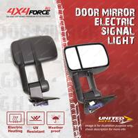 2 x Door Mirror Black Electric Signal Light On Cover for Nissan Patrol GU 97-On