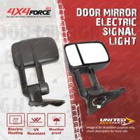 2 x Door Mirror Black Electric Signal Light On Cover for Toyota Prado 150 Series