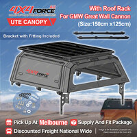 Ute Tub Canopy & 150*125cm Roof Rack Flat Platform for Great Wall Cannon SYD