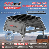 Ute Tub Canopy & 135*125 Roof Rack Flat Platform for Mitsubishi Triton MQ MR SYD