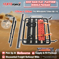 135cm Roof Rack Platform Kit Awning Track Board for Mitsubishi Triton ML MN MEL