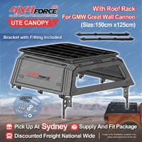 Ute Tub Canopy & 150*125cm Roof Rack Flat Platform for Great Wall Cannon SYD