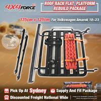 135x125 Roof Rack Flat Platform Kit Awning Track Board for Volkswagen Amarok SYD