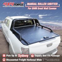 4X4FORCE Manual Roller Shutter Cover Retractable Tonneau Lid for GWM Cannon SYD