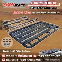 220x125cm Roof Rack Platform & Rails & Bracket for Land Rover Discovery 3 4 MEL