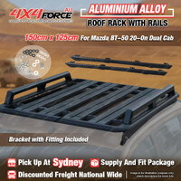 150x125cm Roof Rack Flat Platform & Rails for Mazda BT-50 20-On Dual Cab SYD