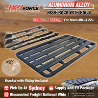 220 x 125cm Alloy Roof Rack Platform & Rail & Bracket for Isuzu MU-X 22+ SYD