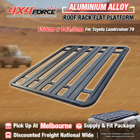 150 x 142.5cm Al-Alloy Roof Rack Flat Platform for Toyota Landcruiser 79 MEL