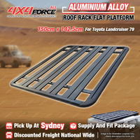 150 x 142.5cm Al-Alloy Roof Rack Flat Platform for Toyota Landcruiser 79 SYD