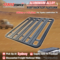 160 x 142.5cm Al-Alloy Roof Rack Flat Platform for Toyota Landcruiser 79 SYD