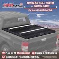 Retractable Tonneau Roller Shutters + Cross Bars for Isuzu D-MAX Dual Cab MEL