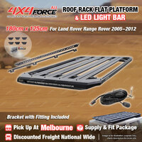 180x125cm Roof Rack Platform with Light Bar for Land Rover Range Rover 05-12 MEL