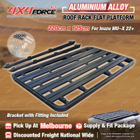 220 x 125cm Aluminium Alloy Roof Rack Platform & Bracket for Isuzu MU-X 22+ MEL