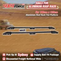 Pair 4X4FORCE Rails for 180 x 125cm Aluminium Alloy Roof Rack Flat Platform SYD