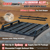 150x125 Al-Alloy HD Roof Rack Flat With Rails Platform for Ford Ranger Dual SYD