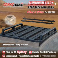 150x125 Aluminium Alloy HD Roof Rack Flat Platform & Rails for LDV T60 Dual SYD