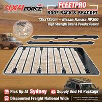 Fleetpro Steel Flat Roof Rack 135x125cm for Nissan Navara NP300 Dual Cab SYD