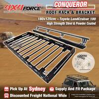 Conqueror Steel Roof Rack 180x125cm Bracket for Toyota LandCruiser 100 SYD Stock