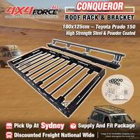 Conqueror Roof Rack 180x125cm Bracket for Toyota LandCruiser Prado 150 SYD Stock