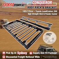 Conqueror Steel Roof Rack 180x125cm Bracket for Toyota LandCruiser 200 SYD Stock