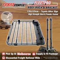 Fleetpro Steel Cage Roof Rack 135x125cm Bracket for Toyota Hilux Vigo MEL Stock