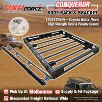 Conqueror Steel Roof Rack 135x125cm for Toyota Hilux Revo GUN126 MEL Stock