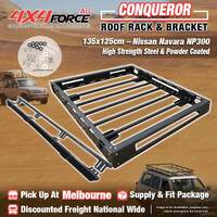 Conqueror Steel Roof Rack 135x125cm for Nissan Navara NP300 D23 MEL Stock