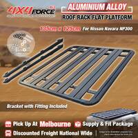 135x125cm Al-Alloy HD Roof Rack Flat Platform for Nissan Navara NP300 Dual MEL