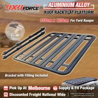 135x125cm Al-Alloy HD Roof Rack Flat Platform for Ford Ranger Dual 07-On MEL